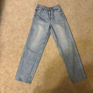 American Eagle Outfitters Light Blue Straight Leg Jeans